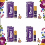 Almas Deeds Original Purple Attar 8ml – Long Lasting Alcohol Free Roll-On Perfume – Pack of 4